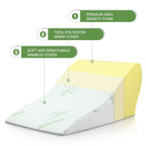 DS BD Luxdream 2 Pcs Foam Bed Wedge Pillow and with Breathable Bamboo Cover