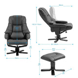 DS BD Full Body Massage Recliner Chair 8-Point Heated Office Black