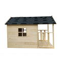DS BD Wooden Cubby House for Kids Outdoor Playhouse with Flooring