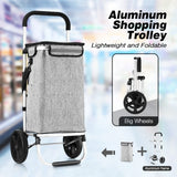DS BD Shopping Cart Foldable Waterproof Aluminium Storage Market Granny Grey