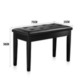 DS BD Melodic Wood Duet Piano Bench Keyboard Stool Seat with Storage