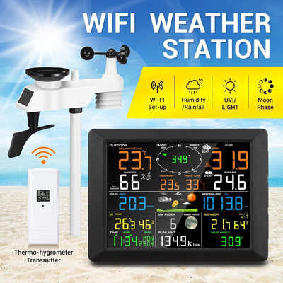 DS BD Maxkon WIFI Weather Station Solar UV Light Temperature Humidity Wind Speed