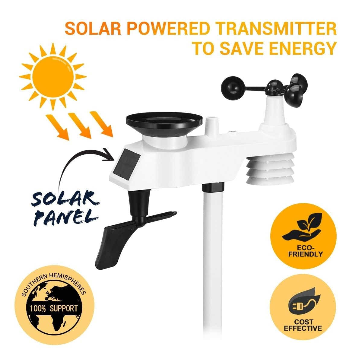 DS BD Maxkon WIFI Weather Station Solar UV Light Temperature Humidity Wind Speed