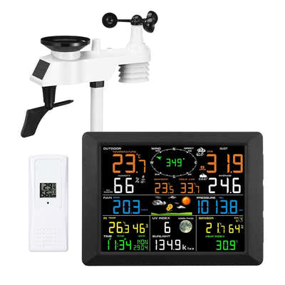 DS BD Maxkon WIFI Weather Station Solar UV Light Temperature Humidity Wind Speed