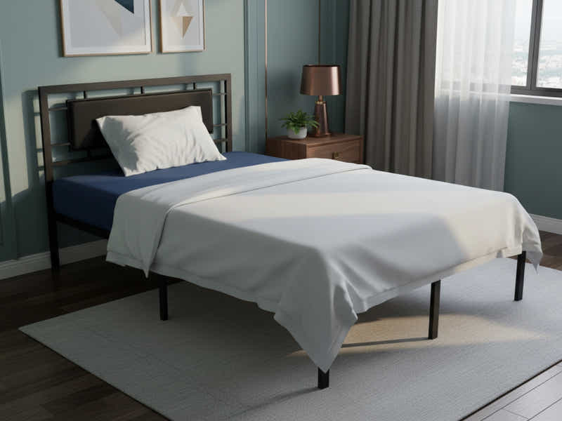 Dakota Metal Bed Frame & MEM 23 cm Mattress - King Single