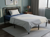 Dakota Metal Bed Frame & MEM 23 cm Mattress - King Single