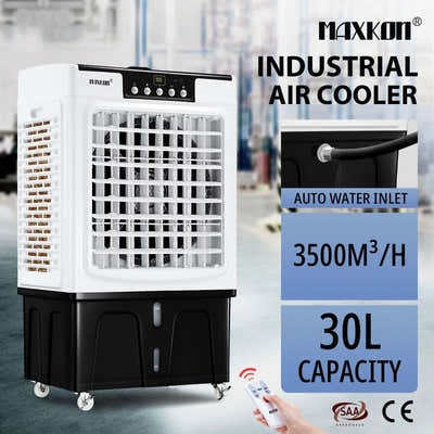DS BD Maxkon Portable 30L Evaporative Air Fan Humidifier Cooler Industrial