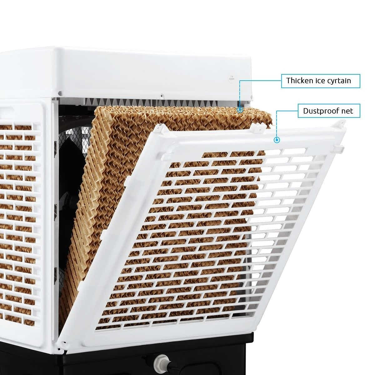 DS BD Maxkon Portable 30L Evaporative Air Fan Humidifier Cooler Industrial