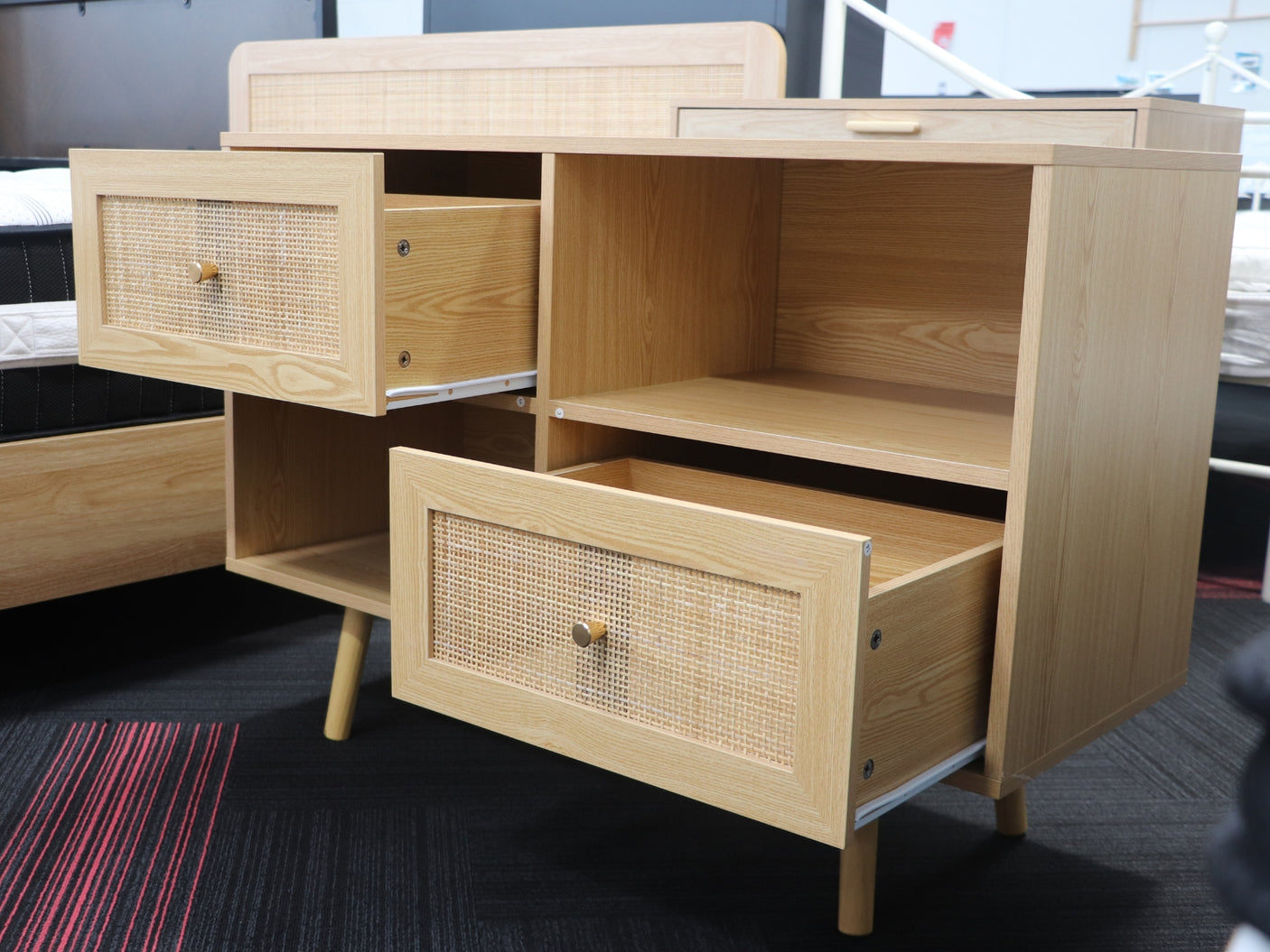 Atlantic Rattan Entertainment Unit 97cm