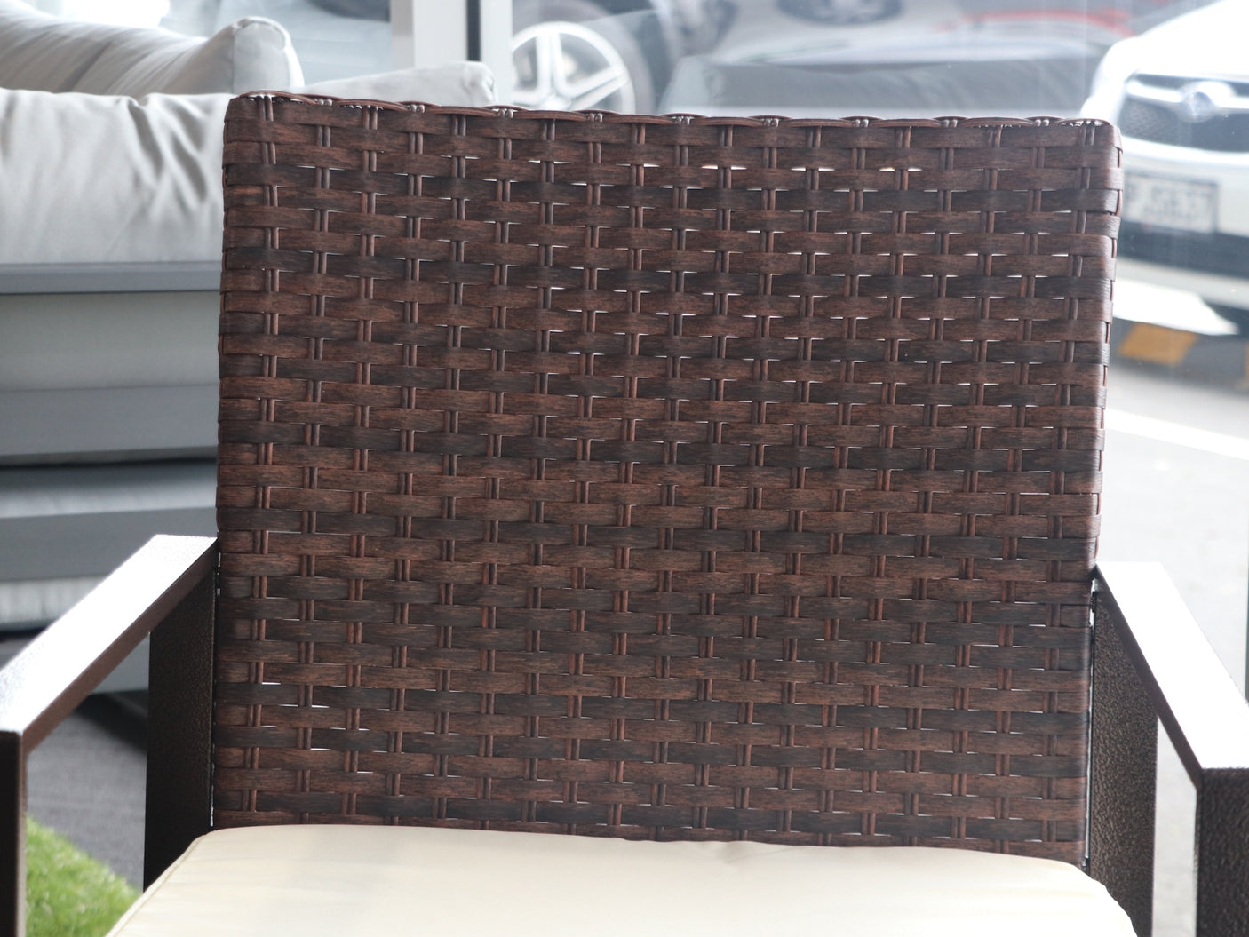 Livonia Outdoor Rattan Set Brown PE rattan
