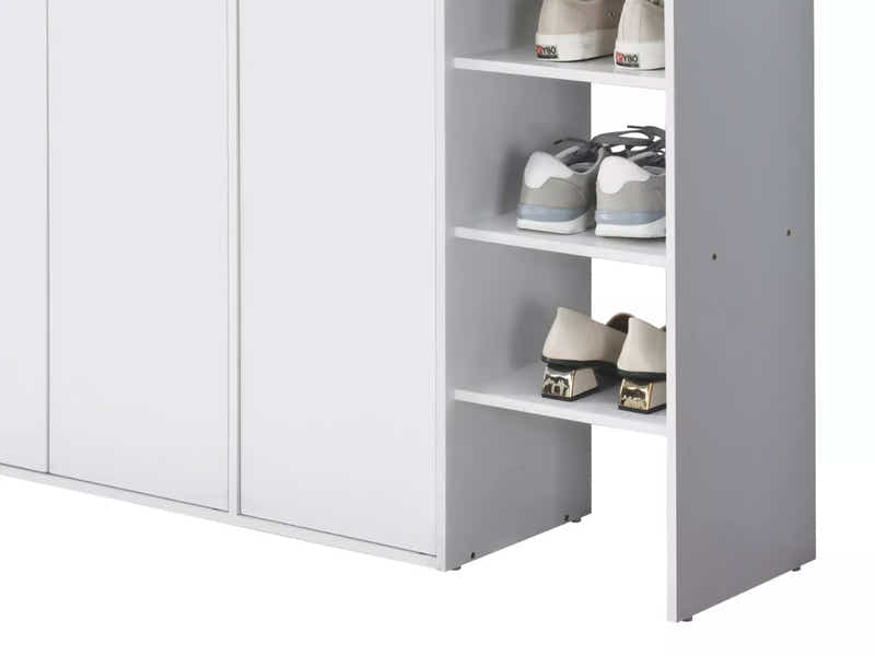 Orewa 3-Door Shoe Cabinet with Open Shelf