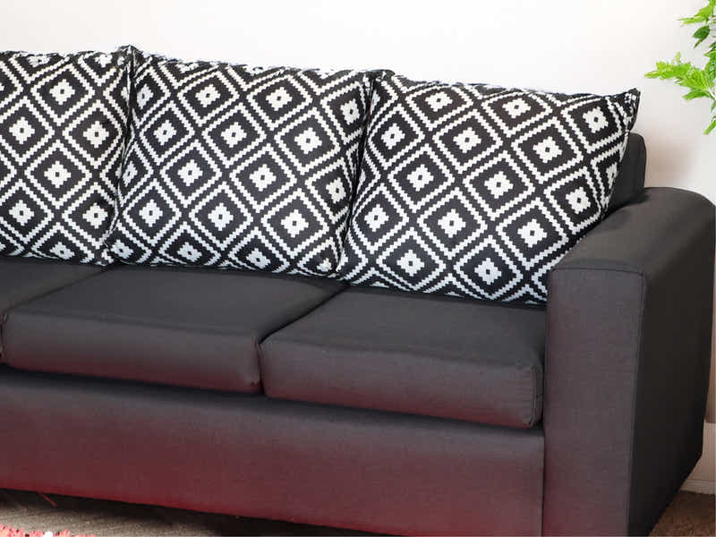 DS NZ Made Ezra Corner Sofa with Aztec Cushions