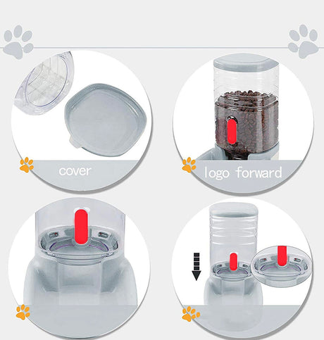 DS BS 3.8L Pet Automatic Feeding Bowls Pet Food Feeder