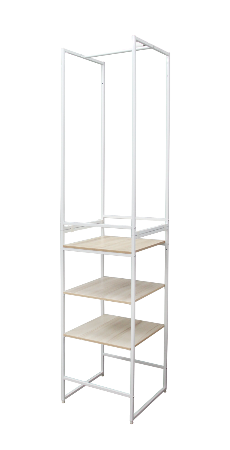 Delani Open Wardrobe with Shelves
