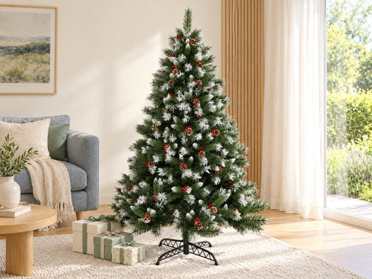 DS Christmas Tree with Red Berries - 7FT/210cm