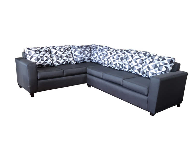 DS NZ Made Ezra Corner Sofa with Geometric Cushions