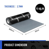 DS BD Butyl Sound Deadener Car Automotive Deadening Rubber 2.7mm 50x800cm 4 SQM