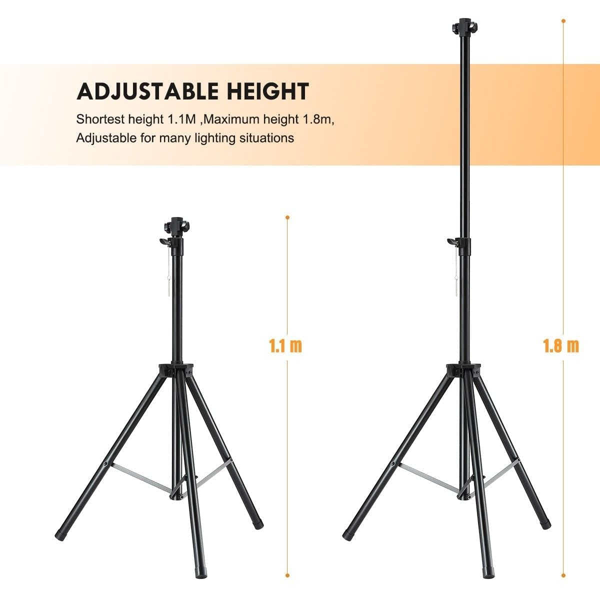 DS BD Heavy Duty Adjustable Tripod Stand for Maxkon Outdoor Infrared Heaters