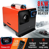 DS BD Diesel Air Heater All-in-One 12V 8KW Parking Car Truck Remote Black Orange