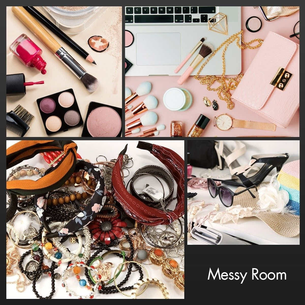 DS BD 360 Degree Mirror Jewellery Cabinet Freestanding Organiser Armoire
