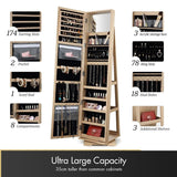 DS BD 360 Degree Mirror Jewellery Cabinet Freestanding Organiser Armoire