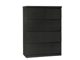 DS Tiko 5-Drawer Tallboy - Black Oak
