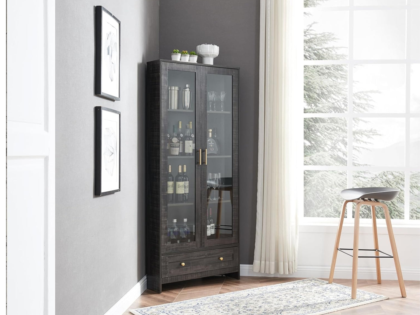 Display Cabinet Black
