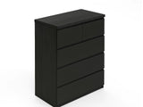 DS Tiko 5-Drawer Tallboy - Black Oak