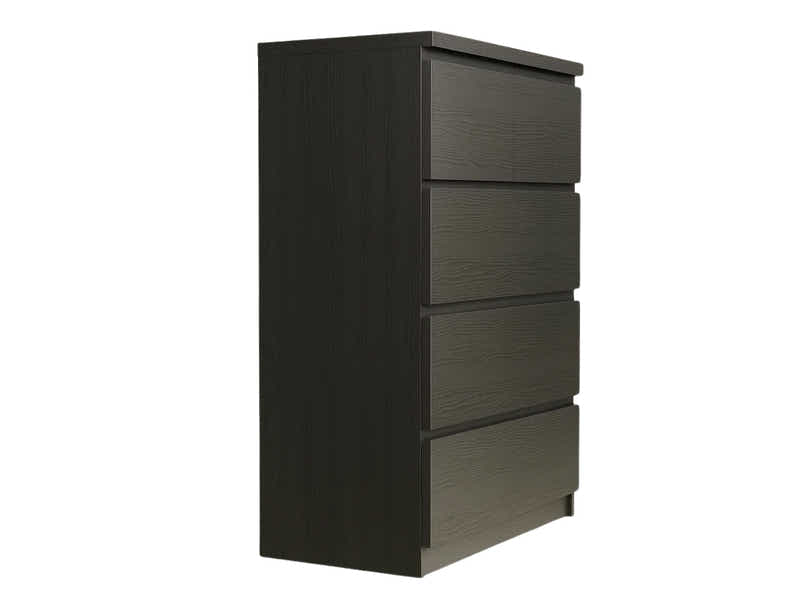 Tiko 5-Drawer Tallboy - Black Oak