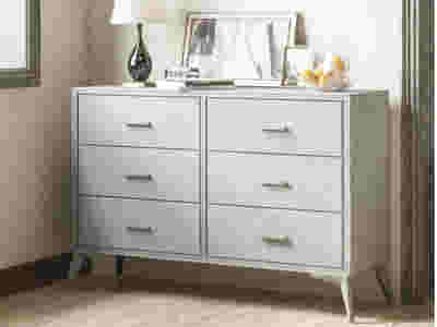 Delani 6-Drawer Lowboy - Grey