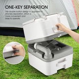 DS BD 24L Portable Toilet Camping Travel Mobile Potty White Grey 44.5x35x44cm