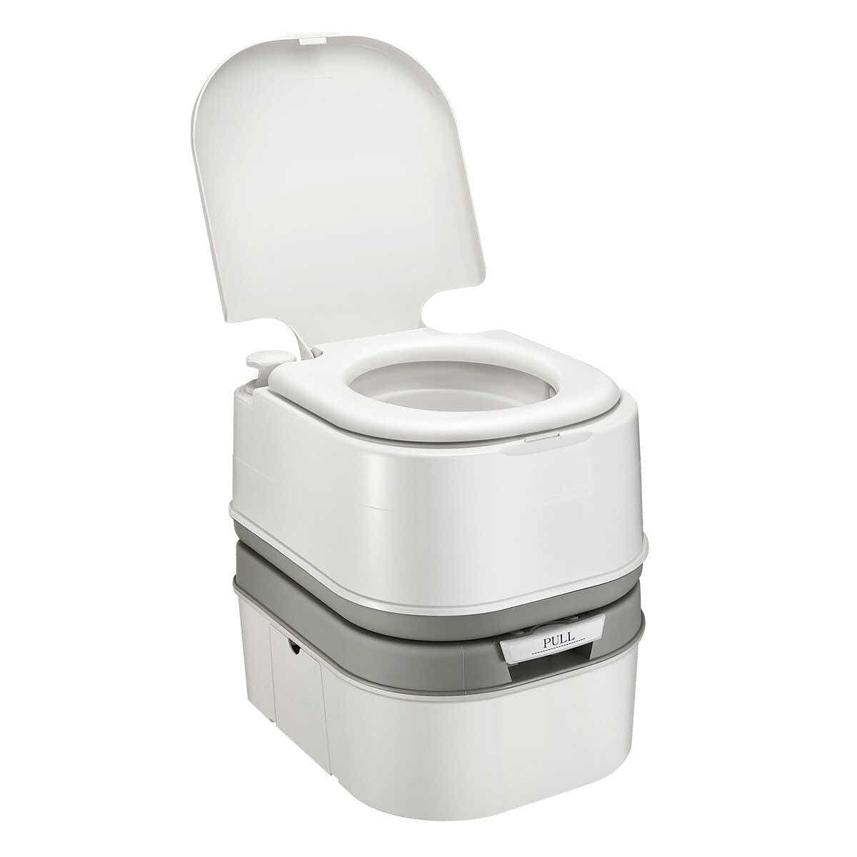DS BD 24L Portable Toilet Camping Travel Mobile Potty White Grey 44.5x35x44cm