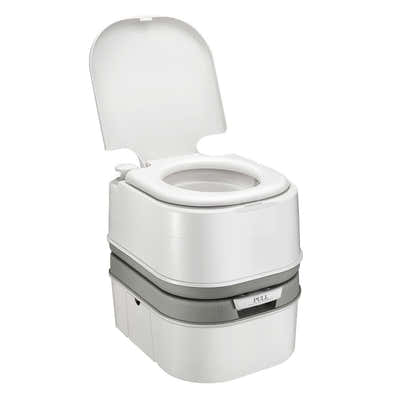 DS BD 24L Portable Toilet Camping Travel Mobile Potty White Grey 44.5x35x44cm