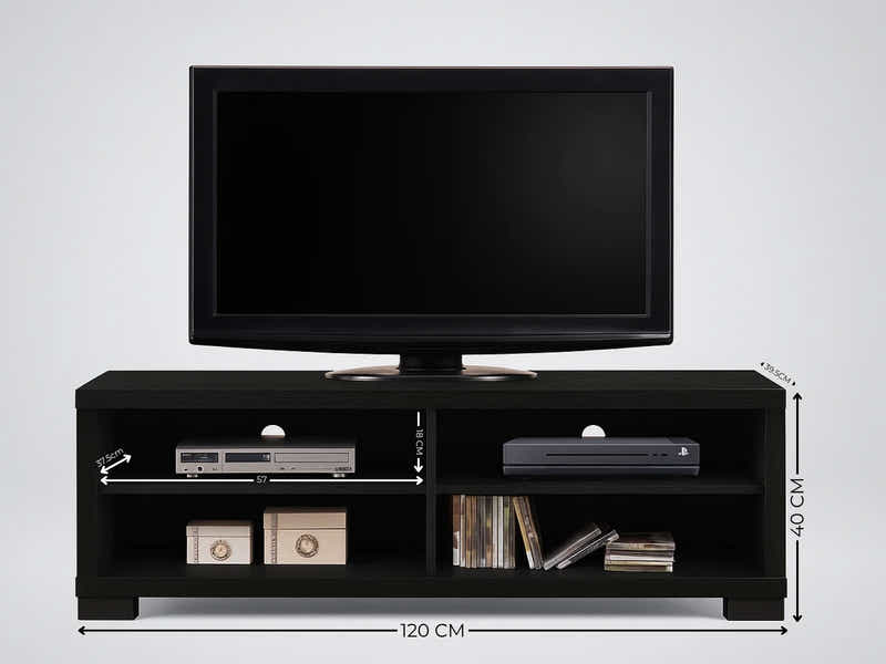 Tiko Entertainment Unit Black Oak - 120 cm