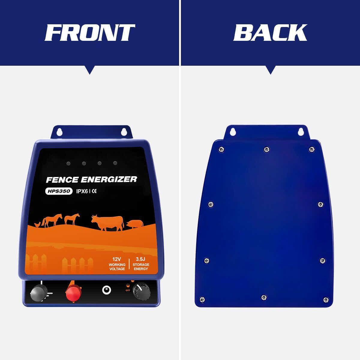 DS BD Petscene 30KM Electric Fence Energiser Charger Mains Energizer IPX6 3.5J
