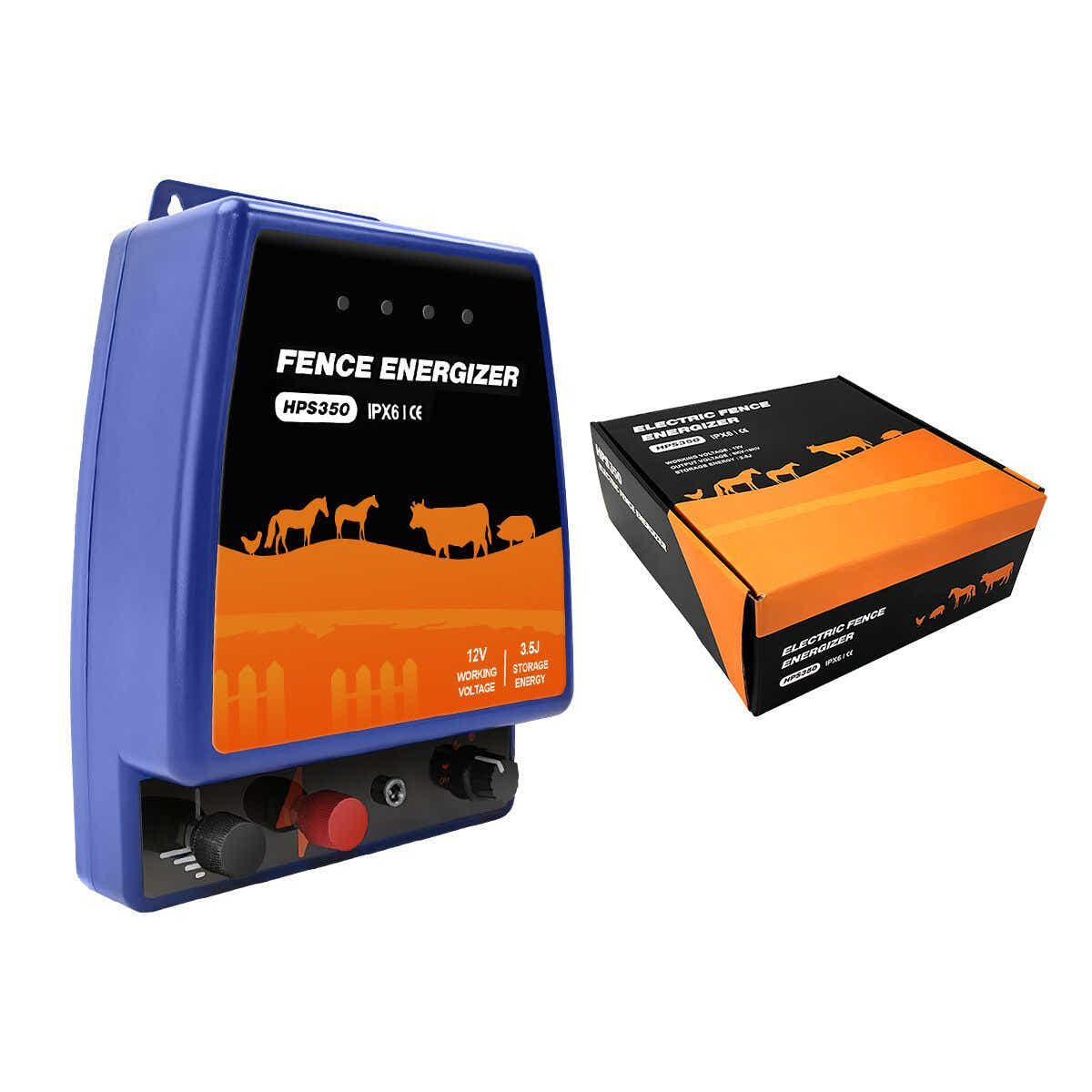 DS BD Petscene 30KM Electric Fence Energiser Charger Mains Energizer IPX6 3.5J