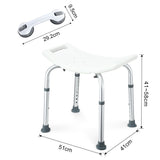 DS BD Adjustable Shower Chair Seat Bath Stool Bench Assist Grab Bar Aid Elderly