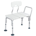 DS BD Adjustable Shower Chair Bath Seat Stool Medical Tub Transfer Bench Armrest