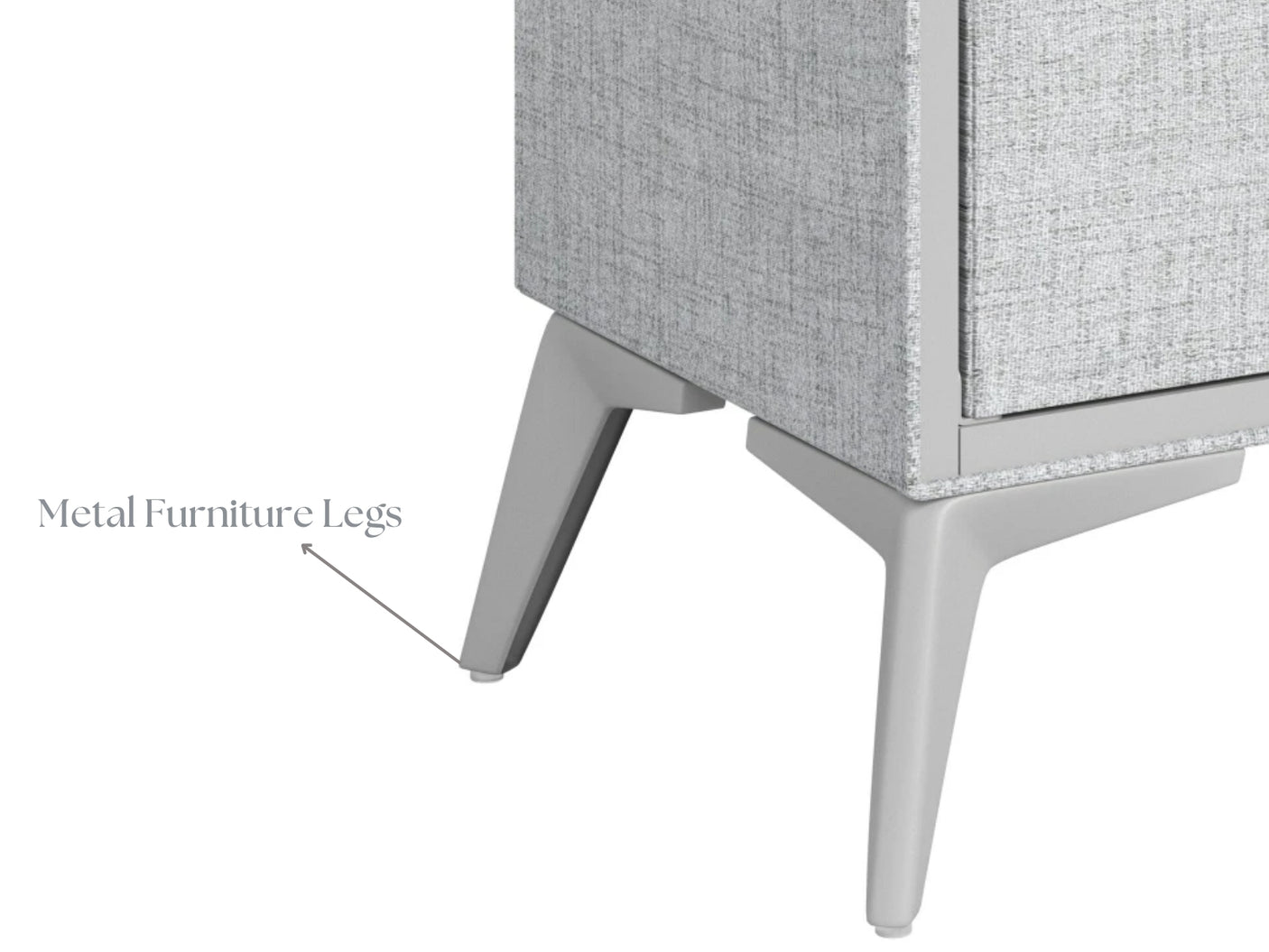 Delani Bedside Table Grey