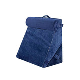 DS BD Wedge Pillow Set Memory Foam Bed Cushion Back Adjustable Navy Blue
