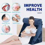 DS BD Wedge Pillow Set Memory Foam Bed Cushion Back Adjustable Navy Blue