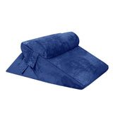 DS BD Wedge Pillow Set Memory Foam Bed Cushion Back Adjustable Navy Blue