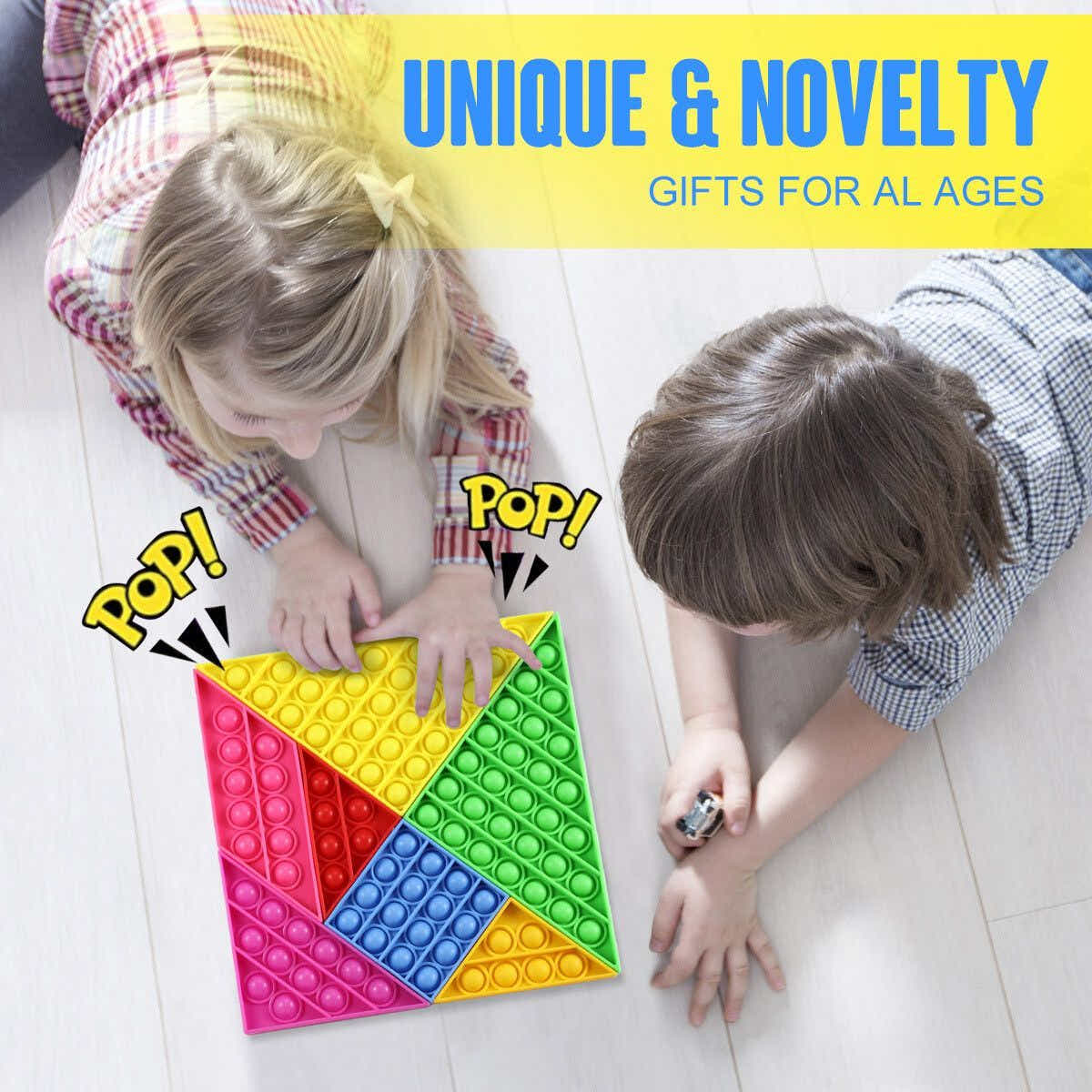 DS BD Push Pop Bubble Fidget Tangram Sensory Anxiety Stress Relief Adults Kids