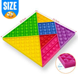 DS BD Push Pop Bubble Fidget Tangram Sensory Anxiety Stress Relief Adults Kids