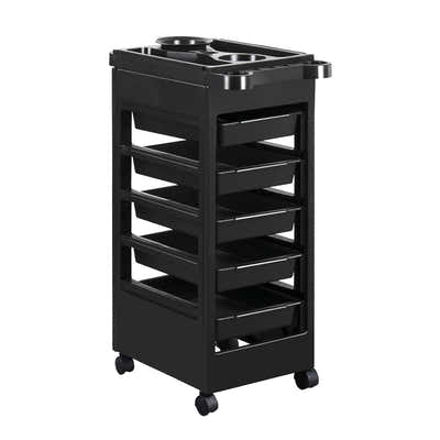 DS BD Hairdressing Storage Rolling Tool Cart Salon on Wheels 6 Tiers 5 Tray