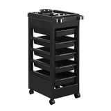 DS BD Hairdressing Storage Rolling Tool Cart Salon on Wheels 6 Tiers 5 Tray