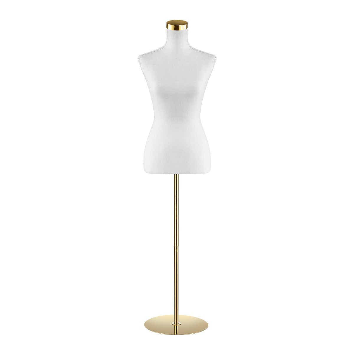 DS BD Female Mannequin Torso Display Manikin Dress Form Base 164-180CM White