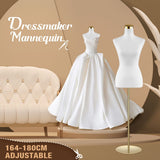 DS BD Female Mannequin Torso Display Manikin Dress Form Base 164-180CM White