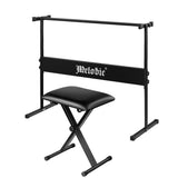 DS BD Melodic I Style Adjustable Stand Folding Piano Stool Seat Chair Set