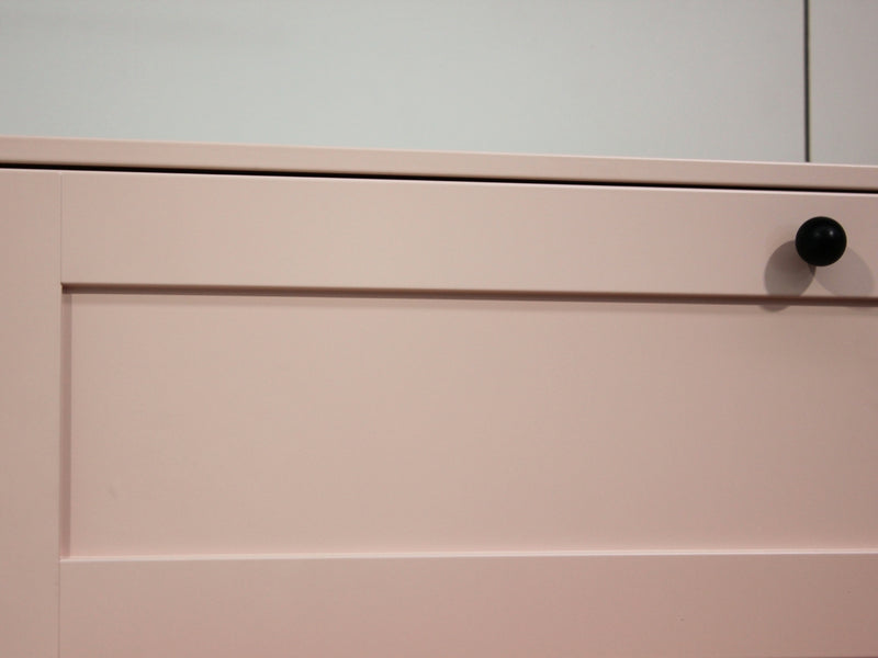 Lonna Steel 4-Drawer Tallboy - Pink